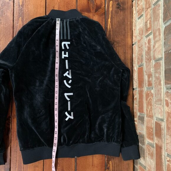 Adidas Pharrell Williams Collab Black Medium Velour Women's HU Track Jacket EUC - Picture 13 of 15